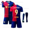 Barcelona Lewandowski 9 Home 24/25 Kid Football Kit Sales Full View
