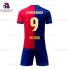 Barcelona Lewandowski 9 Home 24/25 Kid Football Kit Sales Back View