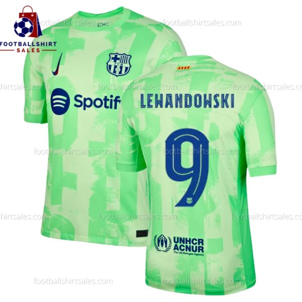 Barcelona Lewandowski 9 Third 24/25 Men Football Shirt Sales Full View