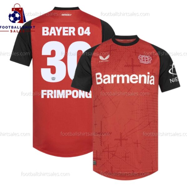 Bayern Leverkusen Frimpong 30 Home 24/25 Men Football Shirt Sales Full View