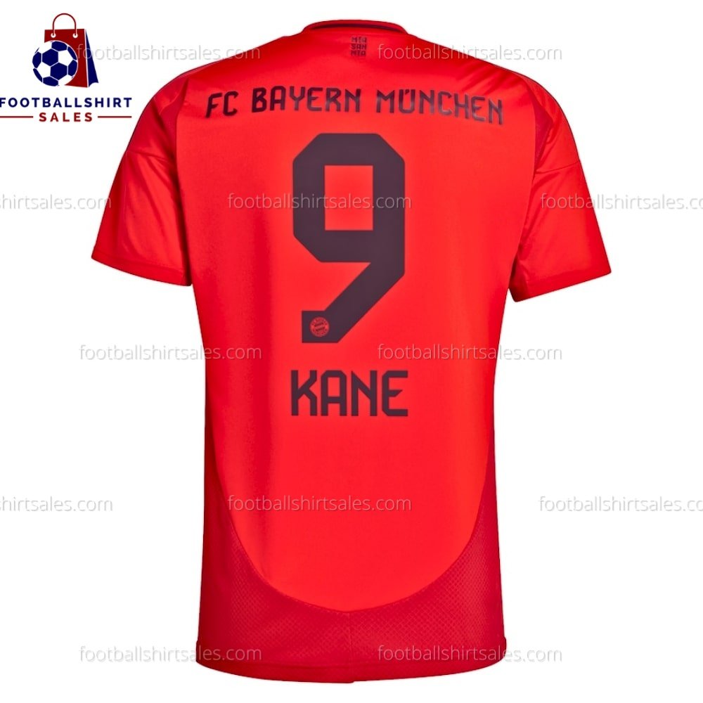 fss_Bayern Munich Kane 9 Home 24 25 Men Football Shirt (2) Bayern Munich Kane 9 Home 24/25 Men Football Shirt Sales Back View