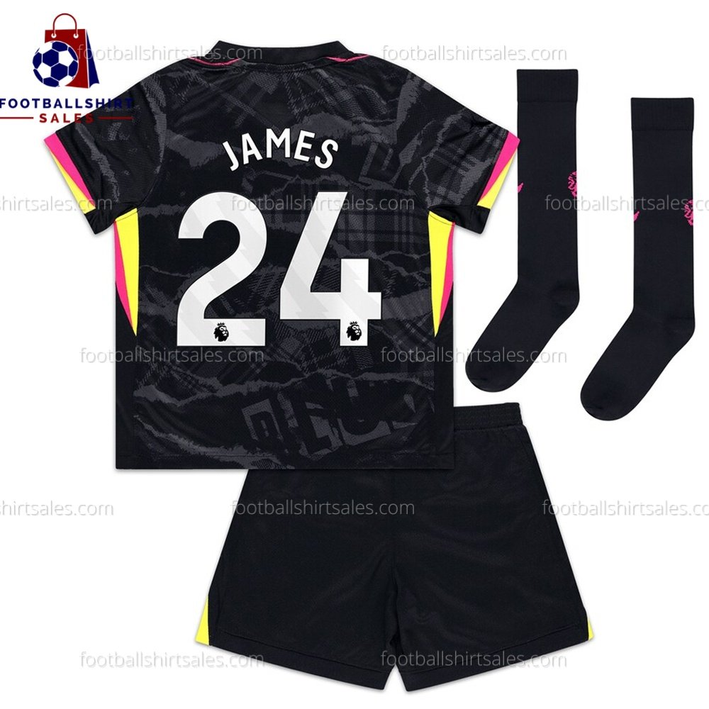 Chelsea Third Kid Kit 2024-25 James 24 Split