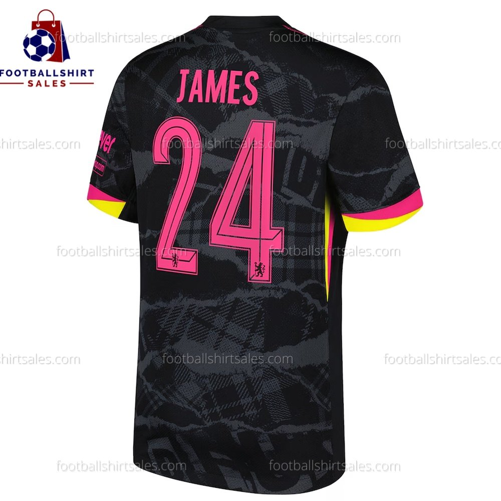 Chelsea James 24 Third 24/25 Men Football Shirt Sales Back View