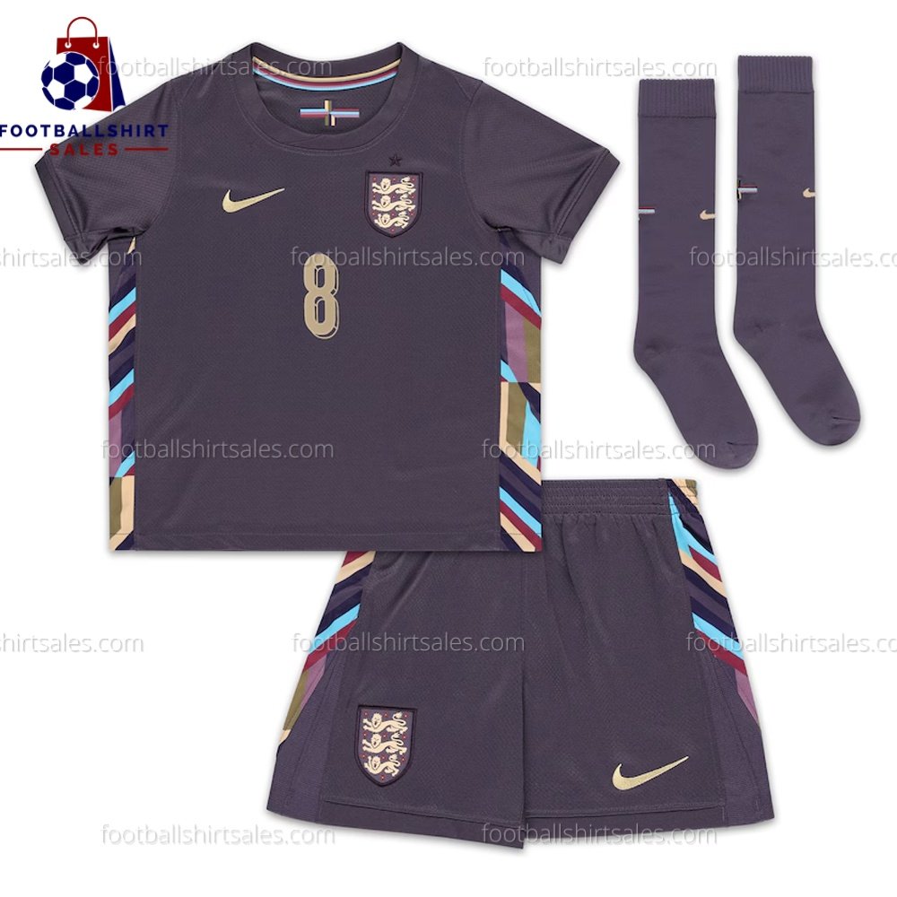 England Alexander-Arnold 66 Away Kid Football Kit Sales 24/25 Front View