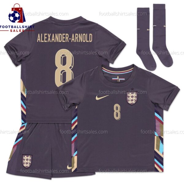 England Alexander-Arnold 66 Away Kid Football Kit Sales 24/25 Full Kit