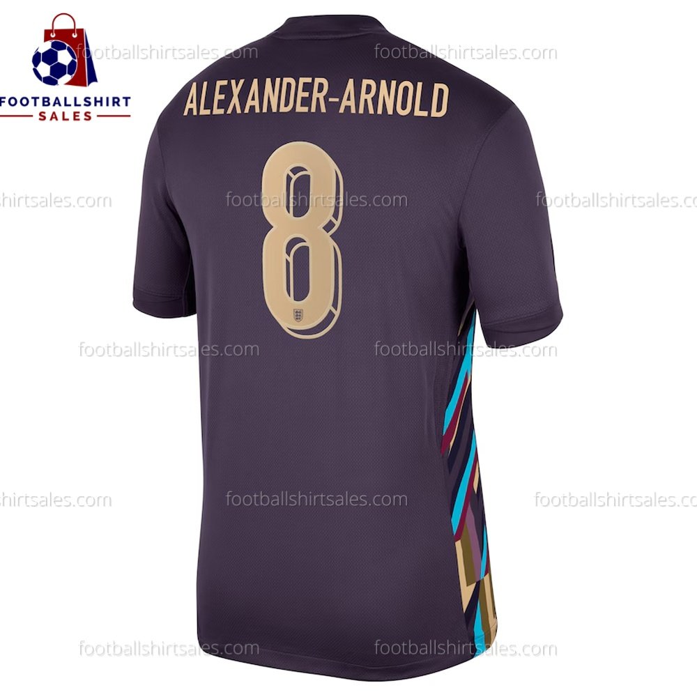 fss_England Away Men Shirt 2024 ARNOLD 8-2 England Alexander-Arnold 66 Away Men Football Shirt Sales 24/25 Back View