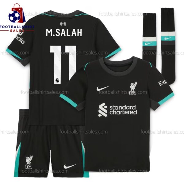 Liverpool M.Salah 11 Away 24/25 Kid Football Kit Sales Full View