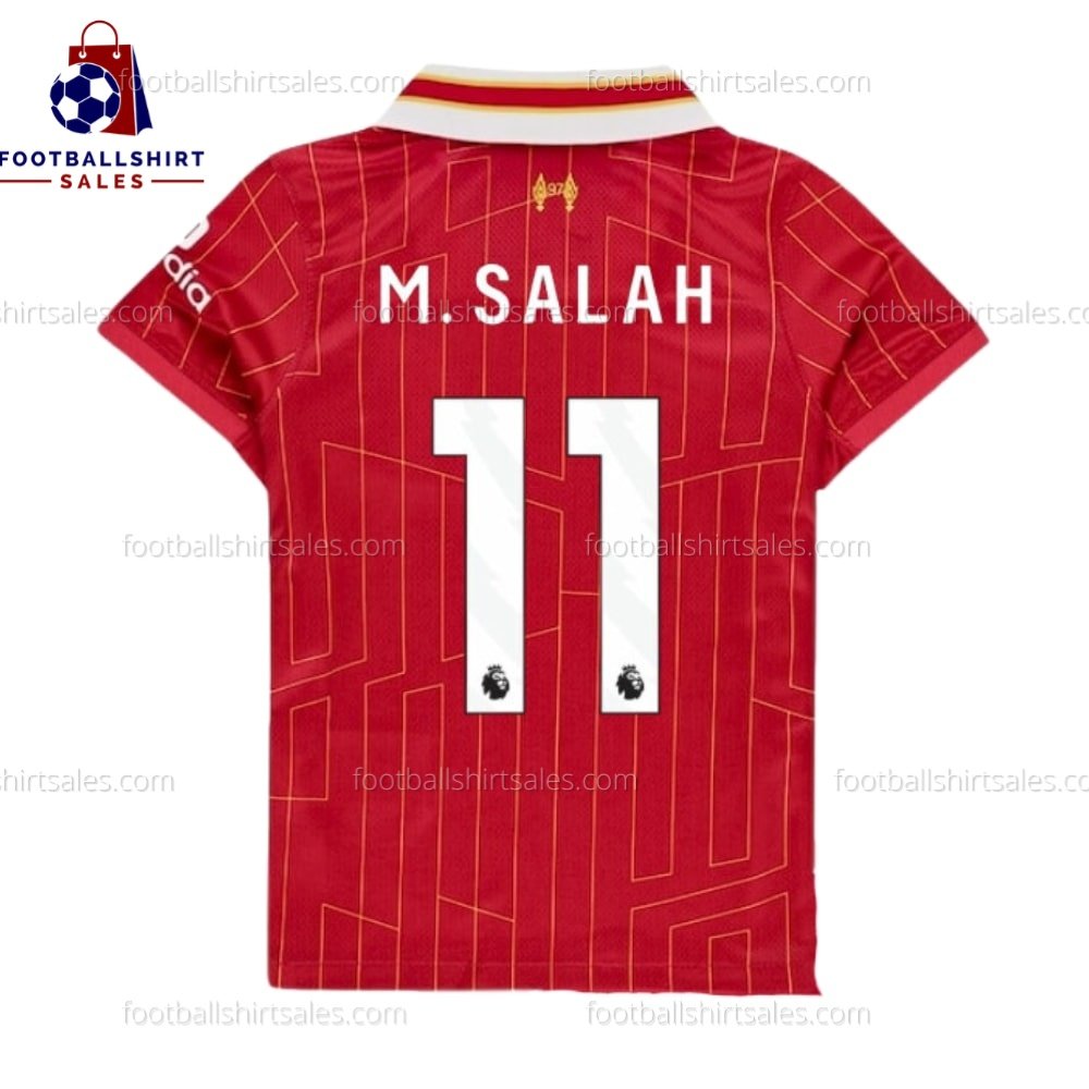 Liverpool M.Salah 11 Home 24/25 Kid Football Kit Sales Back View