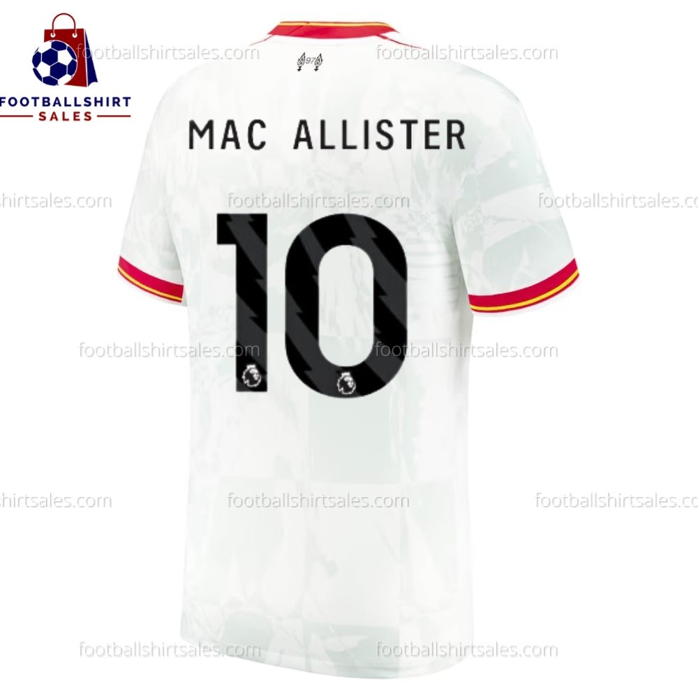 Liverpool Mac Allister 10 Third 24/25 Men Football Shirt Sales Back View