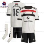 Manchester United Casemiro 18 Away Kid Football Kit Sales 24/25