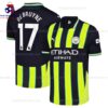 Manchester City De Bruyne 17 Away 24/25 Men Football Shirt Sales Full View