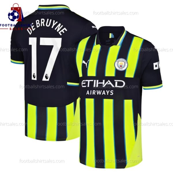 Manchester City De Bruyne 17 Away 24/25 Men Football Shirt Sales Full View
