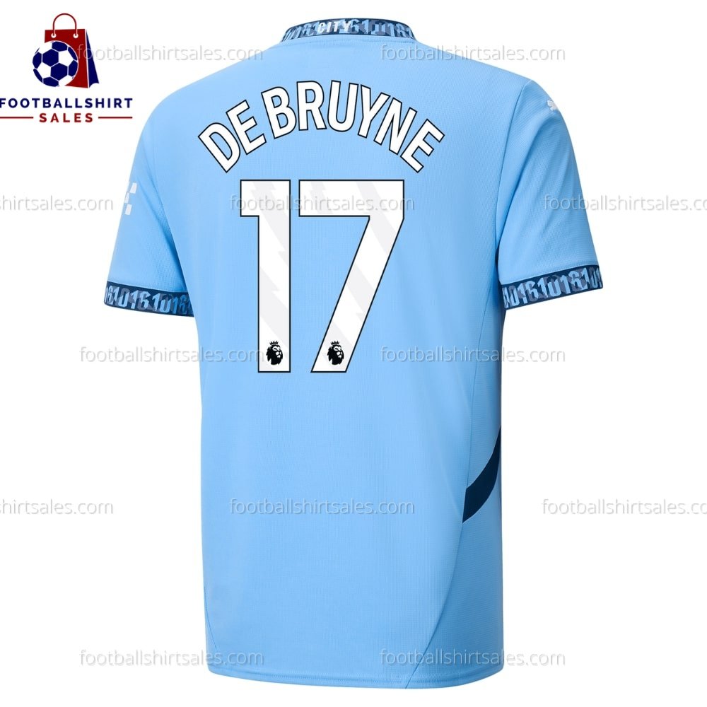 Manchester City De Bruyne 17 Home 24/25 Men Football Shirt Sales Full View