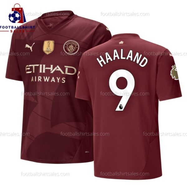 Manchester City Haaland 9 Third 24/25 Men Football Shirt Sales Full View