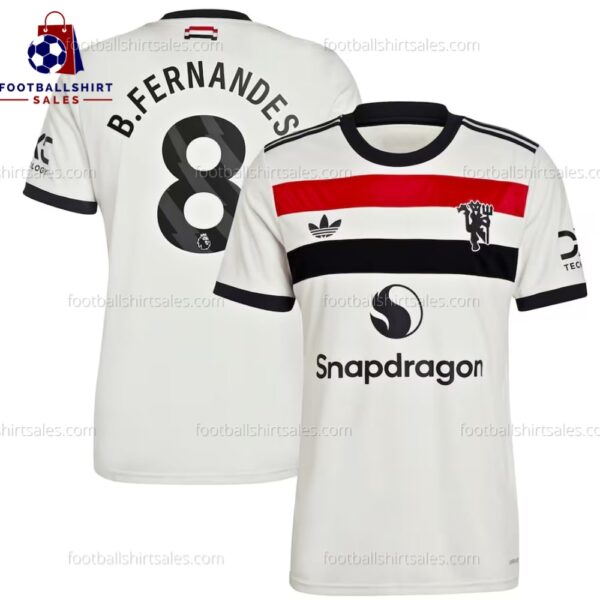 Manchester United B.Fernandes 8 Third Men Football Shirt Sales 24/25 Full