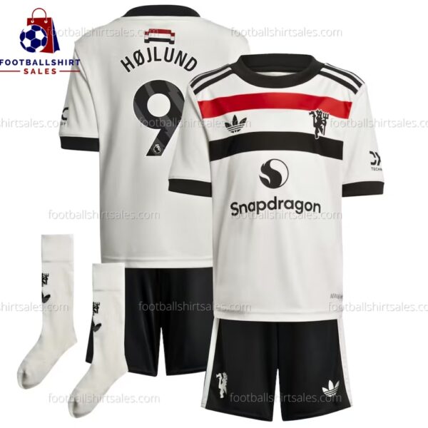 Manchester United Hojlund 9 Third 24/25 Kid Football Kit Sales Full View