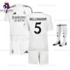 Real Madrid Bellingham 5 Home Kid Football Kit Sales 24/25 Full View