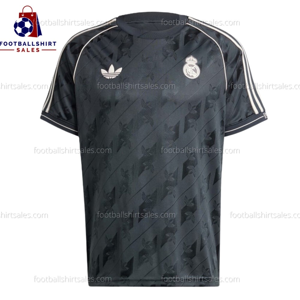 Real Madrid Navy Originals Lifestyle Jersey Men Football Shirt Sales Front View