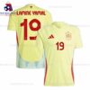 Spain Lamine Yamal 19 Away 24/25 Men Football Shirt Sales Full View