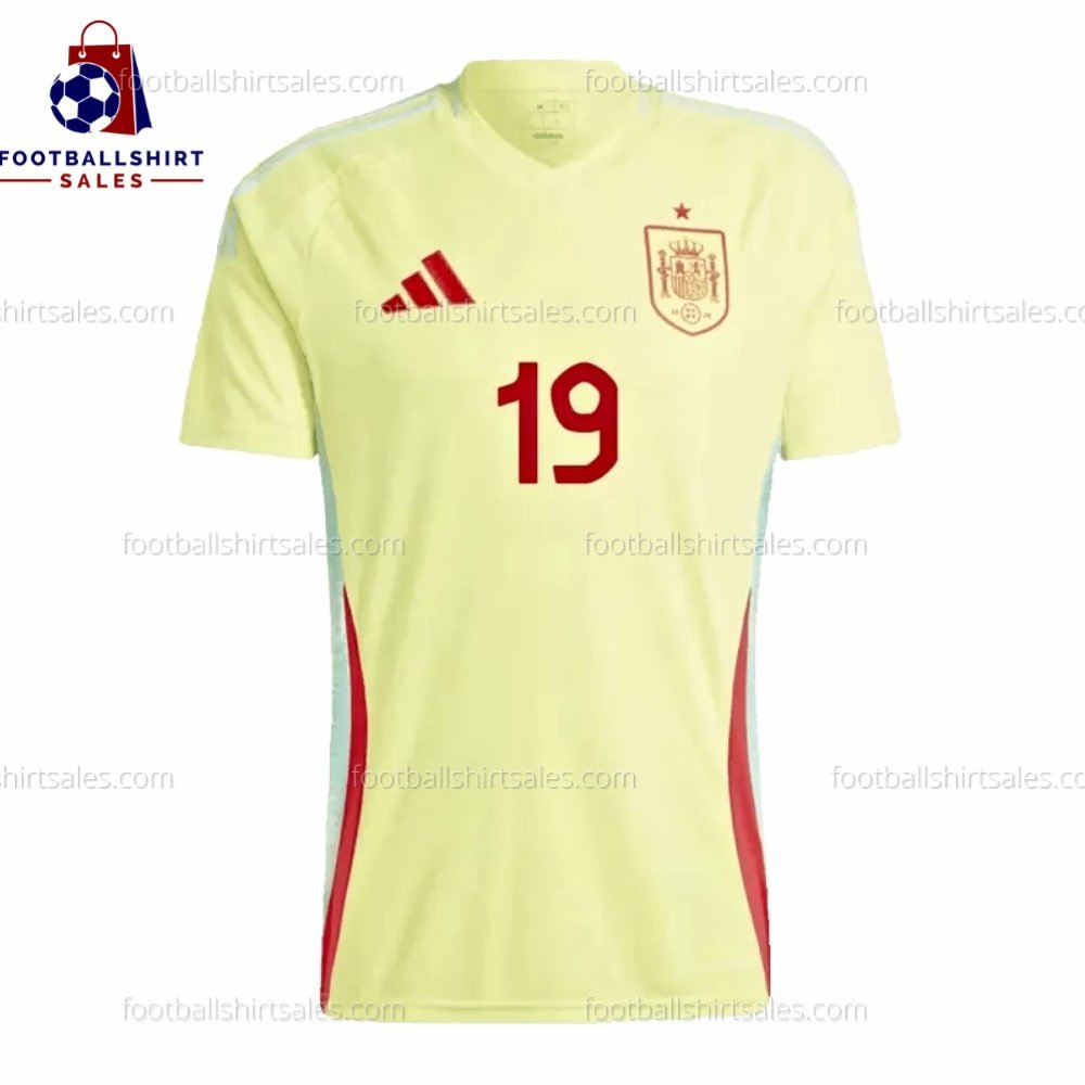 fss_Spain Lamine Yamal 19 Away 24 25 Men Football Shirt (2) Spain Lamine Yamal 19 Away 24/25 Men Football Shirt Sales Front View
