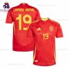 Spain Lamine Yamal 19 Home 24/25 Men Football Shirt Sales Full View