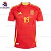 Spain Lamine Yamal 19 Home 24/25 Men Football Shirt Sales Front View
