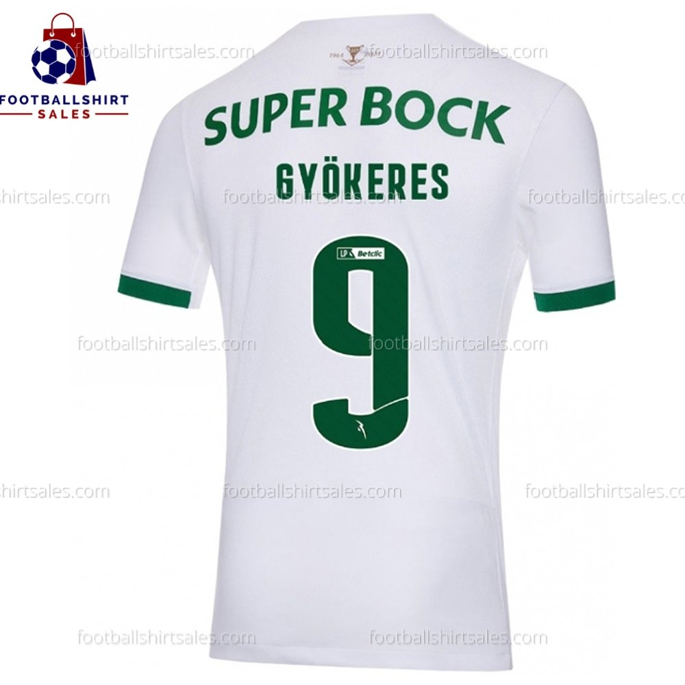fss_Sporting CP Away Men Shirt 2024-25 GYOKERES 9-1 Sporting CP Gyökeres 9 Away 24/25 Men Football Shirt Sales Back View