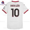 AC Milan Rafael Leão 10 Away 24/25 Men Football Shirt Sales Back View