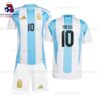 Argentina Messi 10 Home 24/25 Kid Football Kit Sales Back View