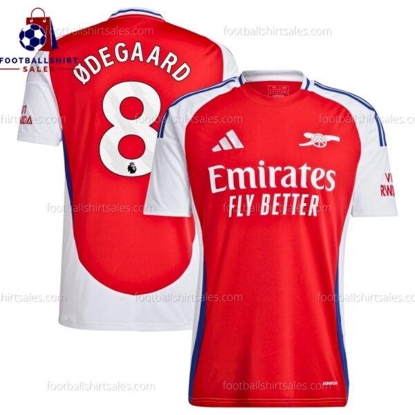 Arsenal Odegaard 8 Home 24/25 Men Football Shirt Sales Full View