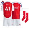 Arsenal Rice 41 Home 24/25 Kid Football Kit Sales Full View