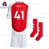 Arsenal Rice 41 Home 24/25 Kid Football Kit Sales