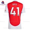 Arsenal Rice 41 Home 24/25 Men Football Shirt Sales Back View