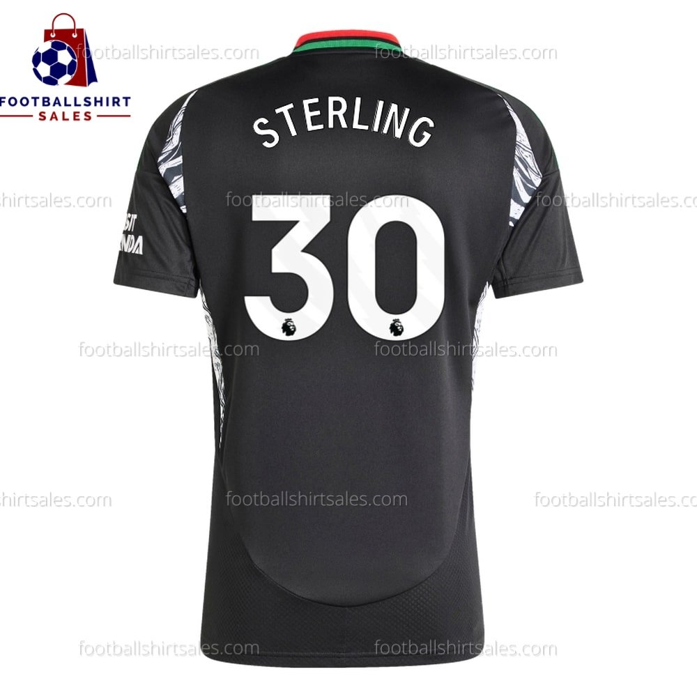 Arsenal Sterling 30 Away 24/25 Men Football Shirt Sales Back View