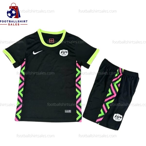 Australia Away 25/26 Kid Football Kit Sales Front View