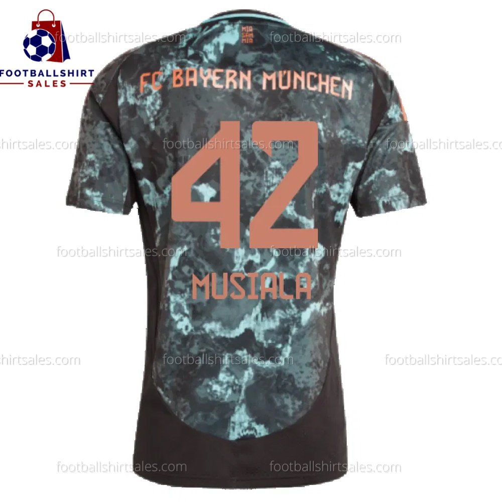 fss_Bayern Munich Away Men Shirt 2024-25 Musiala 42-1 Bayern Munich Musiala 42 Away 24/25 Men Football Shirt Sales Back View