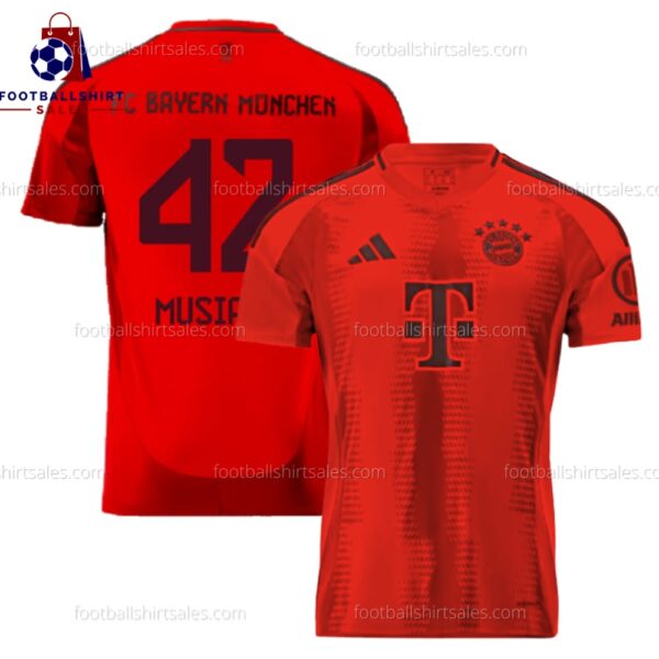Bayern Munich Musiala 42 Home 24/25 Men Football Shirt Sales Full View