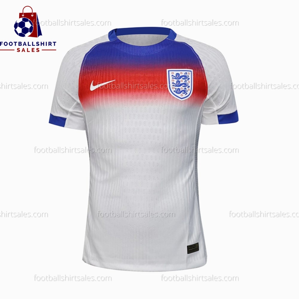 England Home 25/26 Men Football Shirt Sales Front View