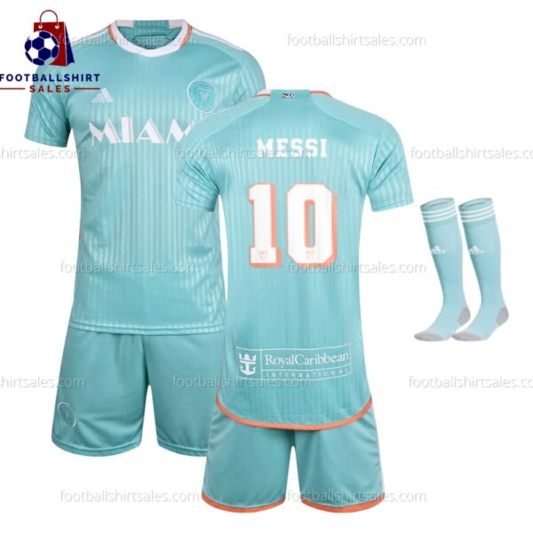 Inter Miami Messi 10 Third 24/25 Kid Football Kit Sales Full View