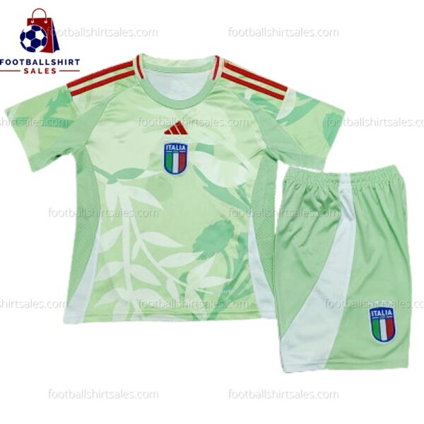 Italy Away 25/26 Kid Football Kit Sales Front View