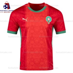 Morocco Home 25/26 Men Football Shirt Sales Front View