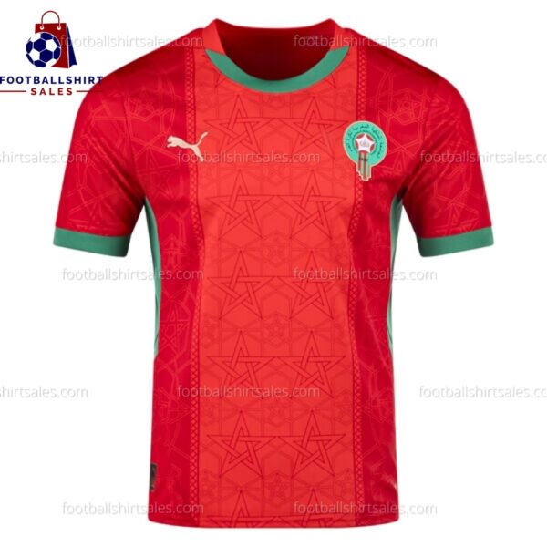 Morocco Home 25/26 Men Football Shirt Sales Front View