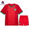 Morocco Home 25/26 Kid Football Kit Sales Front View
