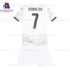 Portugal Ronaldo 7 Away 25/26 Kid Football Kit Sales Back View