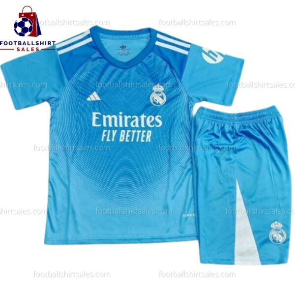 Real Madrid Goalkeeper 25/26 Kid Football Kit Sales Front View