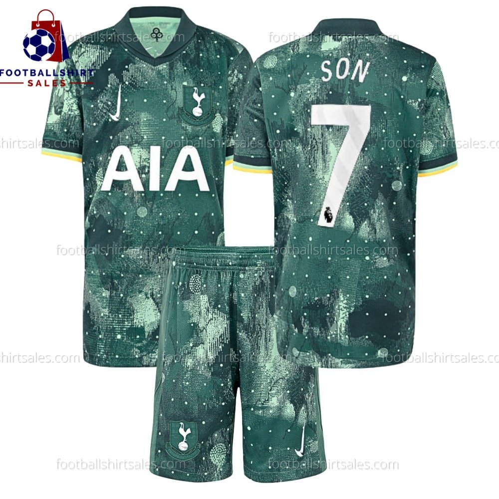 Tottenham Son 7 Third 24/25 Kid Football Kit Sales