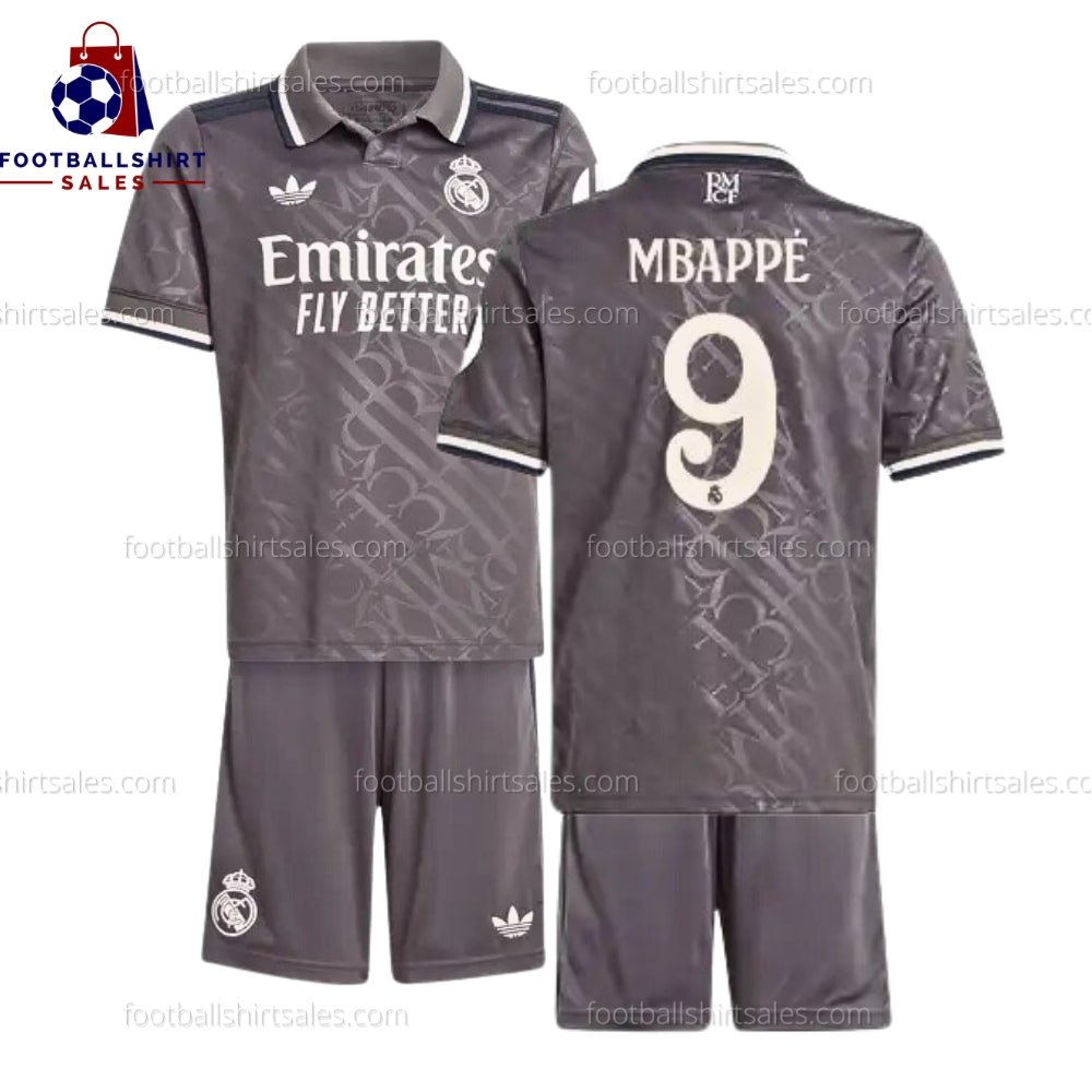 fss_Real Madrid Mbappe 9 Third 24 25 Kid Football Kit Real Madrid Mbappe 9 Third 24/25 Kid Football Kit Sales