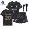 Front of Liverpool CHAMPIONS 20 Goalkeeper Kid Football Kit 24/25