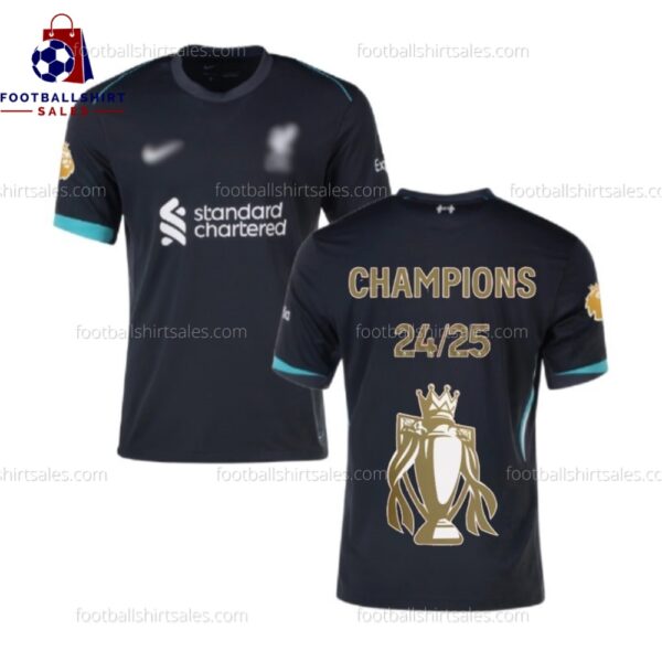 Front View of Liverpool Champions Away 24/25 Men Football Shirt