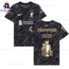 Front View of Liverpool Champions Goalkeeper 24/25 Men Football Shirt